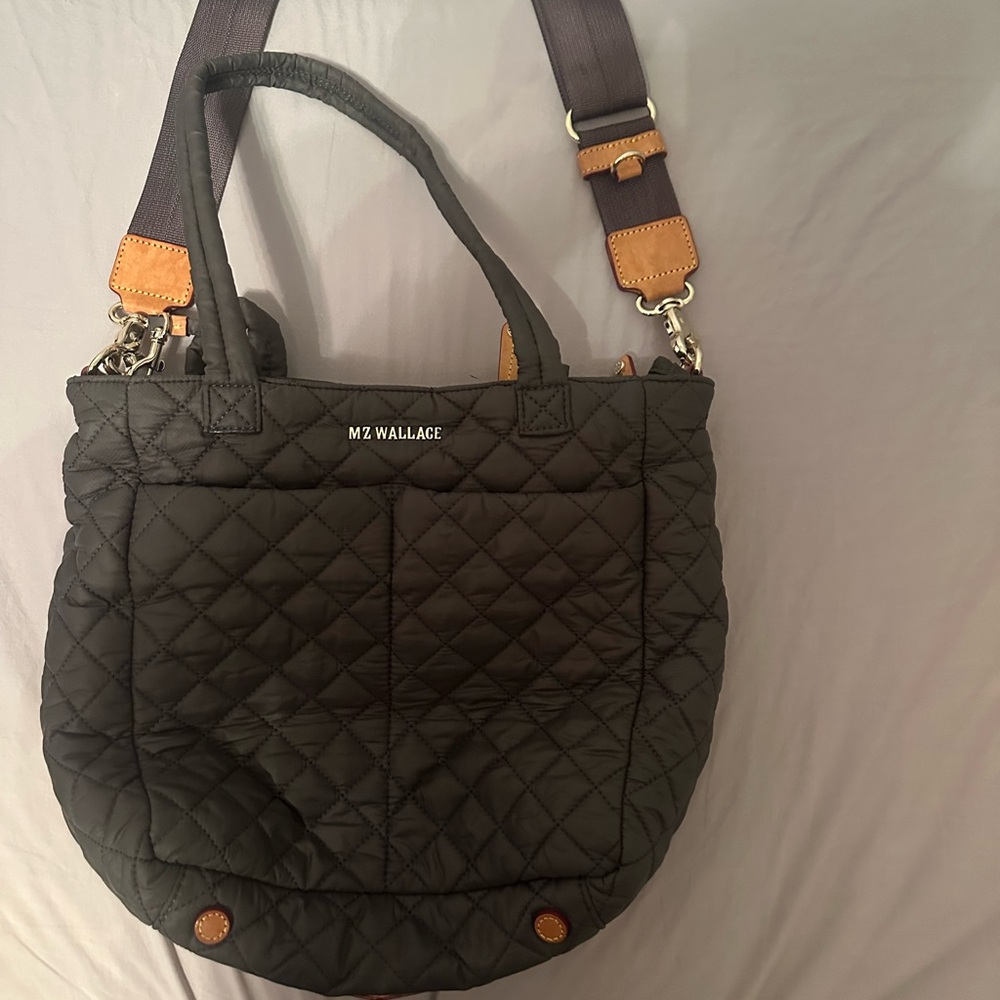 MZ Wallace Brown Quilted Shoulder Bag - Picture 2 of 4